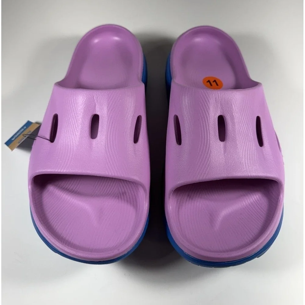 HOKA Ora Recovery Slide 3 Sandals Cyclamen Blue Pink Men's‎ Sz 11 *NEW* 1135061